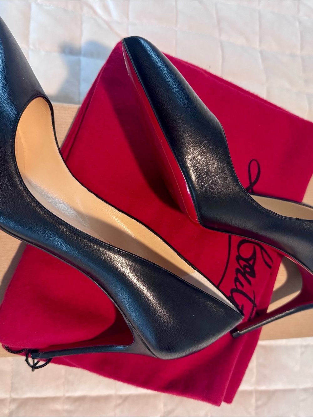 Christian Louboutin Black Pigelle Follies 85mm heal night 39.5 or US 8.5